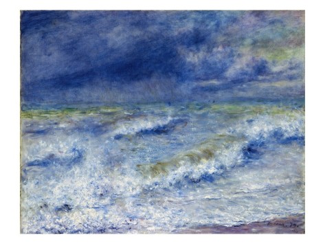 Seascape by Renoir - Pierre-Auguste Renoir painting on canvas